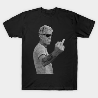 Anthony Bourdain Legend Middle Finger Style T-Shirt